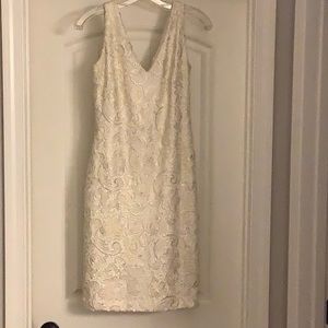 Only worn once! Ralph Lauren white cocktail dress